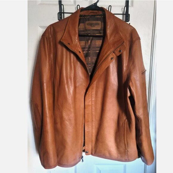 VTG Robert Comstock & Co Lambskin Leather Jacket XL Motorcycle Bomber Flight - Picture 11 of 16